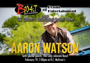 Aaron Watson - Rodeo Kickoff Concert @ R.C. McGraw's | Manhattan | Kansas | United States